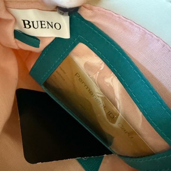 Bueno Embroidered Canvas Tropical Flamingo Silver Metal Top Handle Tote Purse - Picture 8 of 8